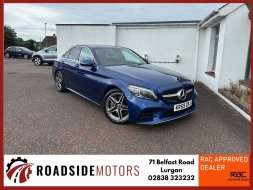 MERCEDES C CLASS 2.0 C 300 D AMG LINE PREMIUM AUTO ROADSIDE MOTORS LURGAN AUTOMATIC...