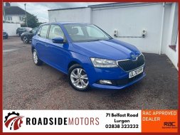 SKODA FABIA 1.0 SE MPI ROADSIDE MOTORS LURGAN MANUAL 1.0 PETROL 25684 GL70FPP RESERVE...